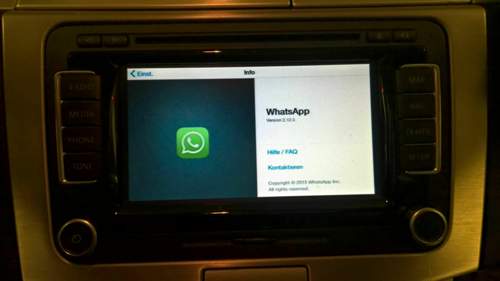 WhatsApp auf RNS 510