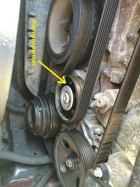 Reparaturbericht: Austausch Riemenspanner am M112 - Benziner "E320 V6"