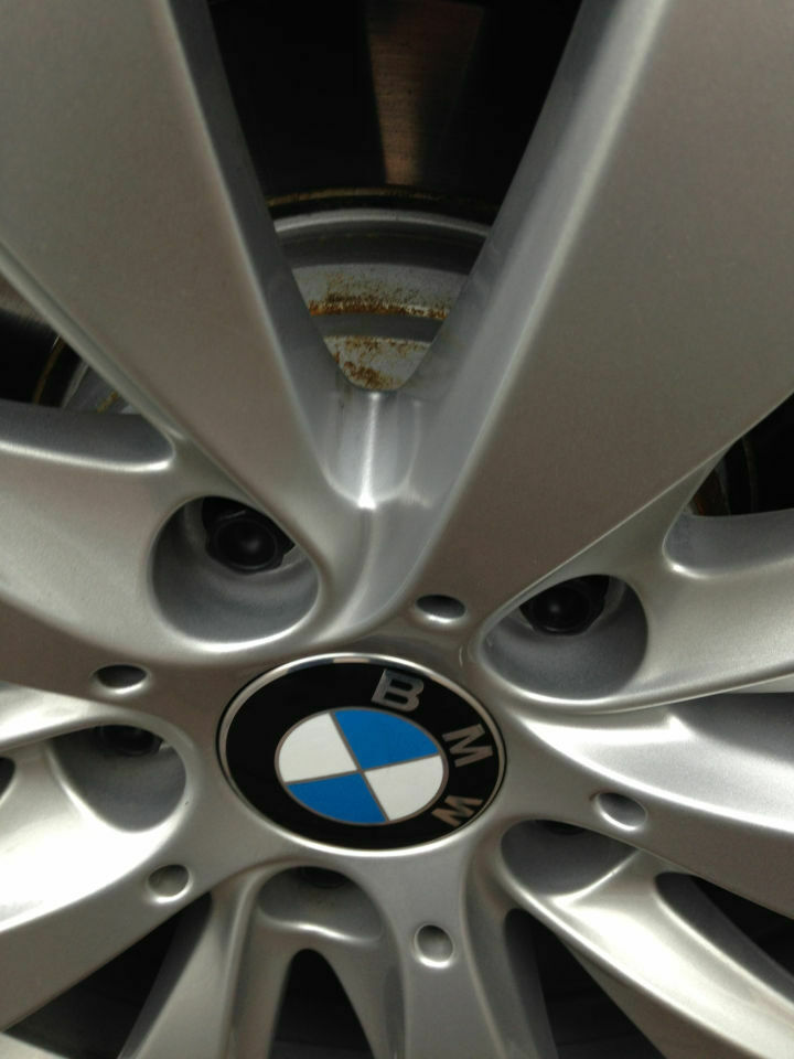 Rostige Bremsenbacken