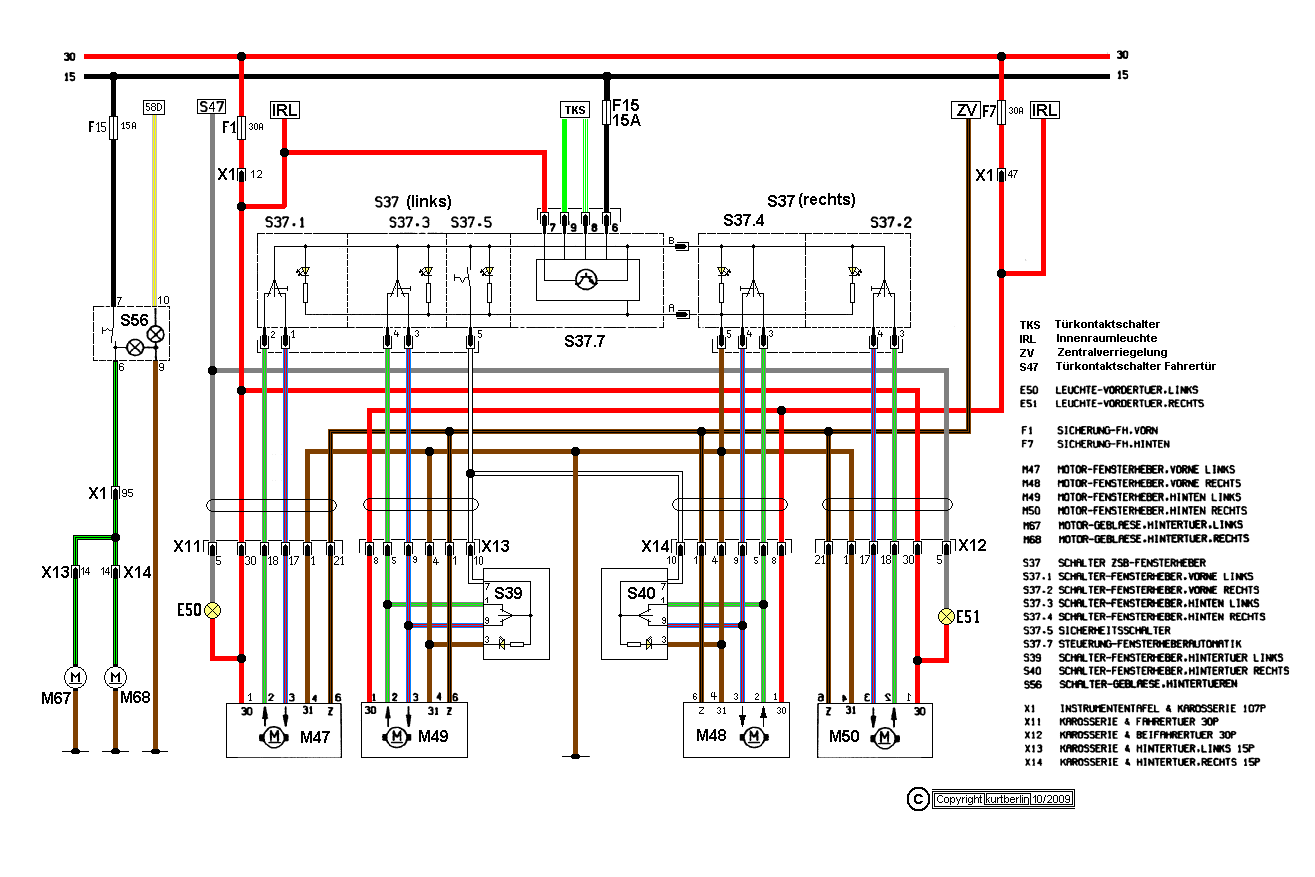 Fensterheber hinten am Omega B Caravan nachrüsten