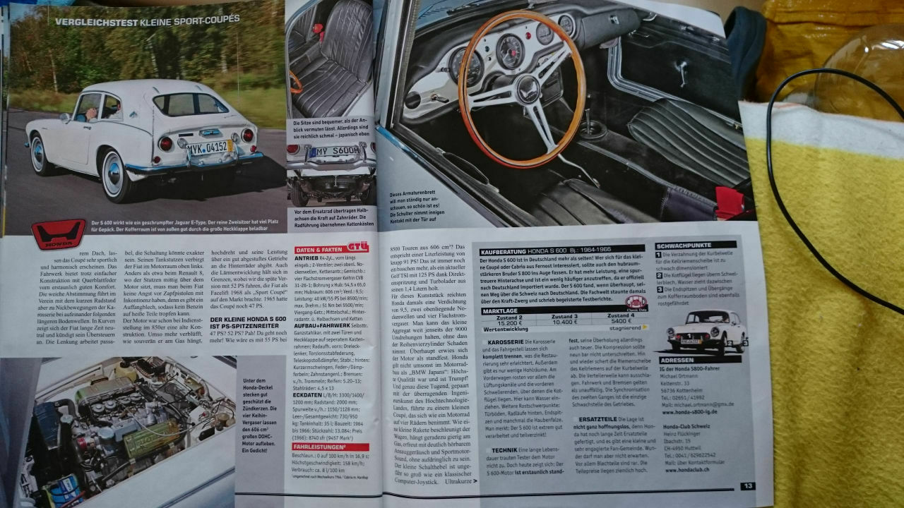 Honda S800 - Der Startschuss