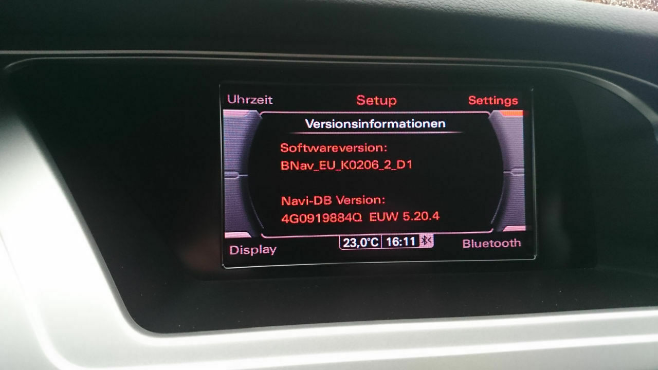 Softwarestand Navisoftware