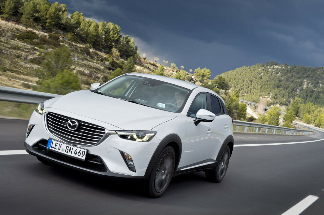 Der Mazda CX-3 punktet vor allem mit seiner grazilen Karosserie