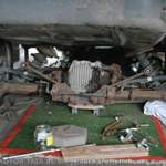 Hinterachse abgeschraubt