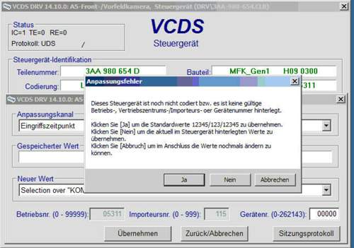 Vcds-lane-assist