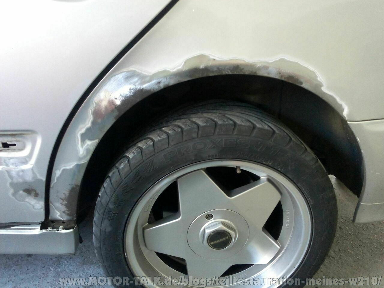 Die Radläufe werden wieder heil