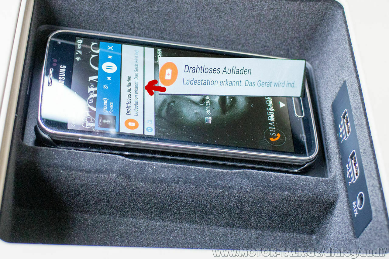 Induktives Laden von Handys