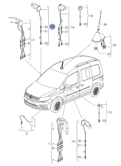 Caddy 4 Spiegel nachrüsten