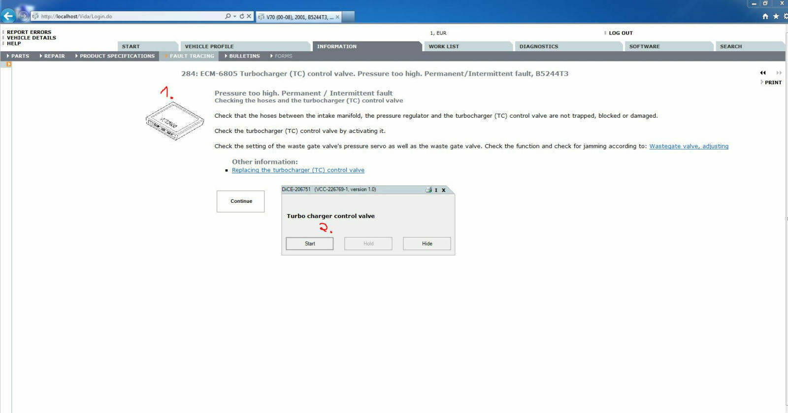 Leistung, keine Leistung...v70 II 2,3 250 PS