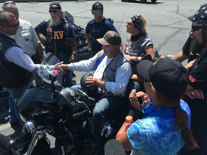 Die Fahrt beendete Shatner auf einem Ersatz-Trike