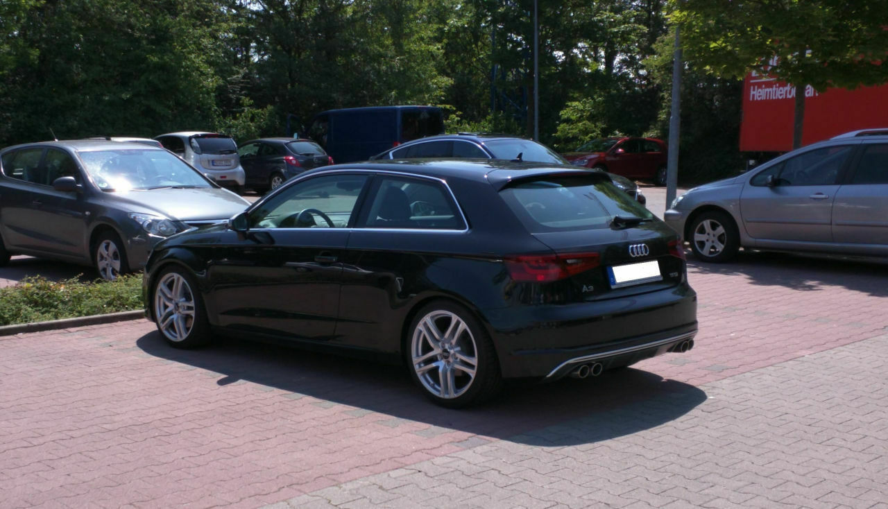 Audi a3 8va s line heckdiffusor ändern auf Duplex Anlage