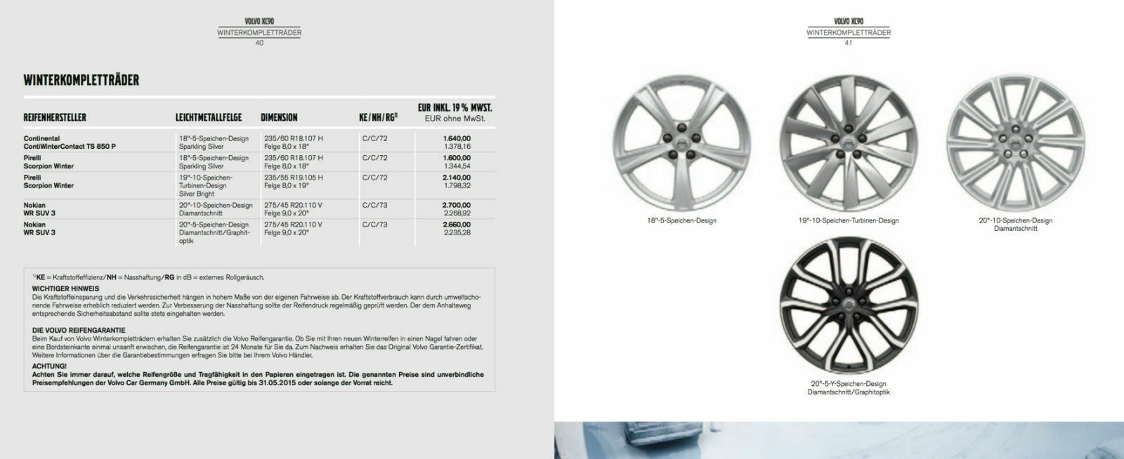 XC90 II Felgenauswahl