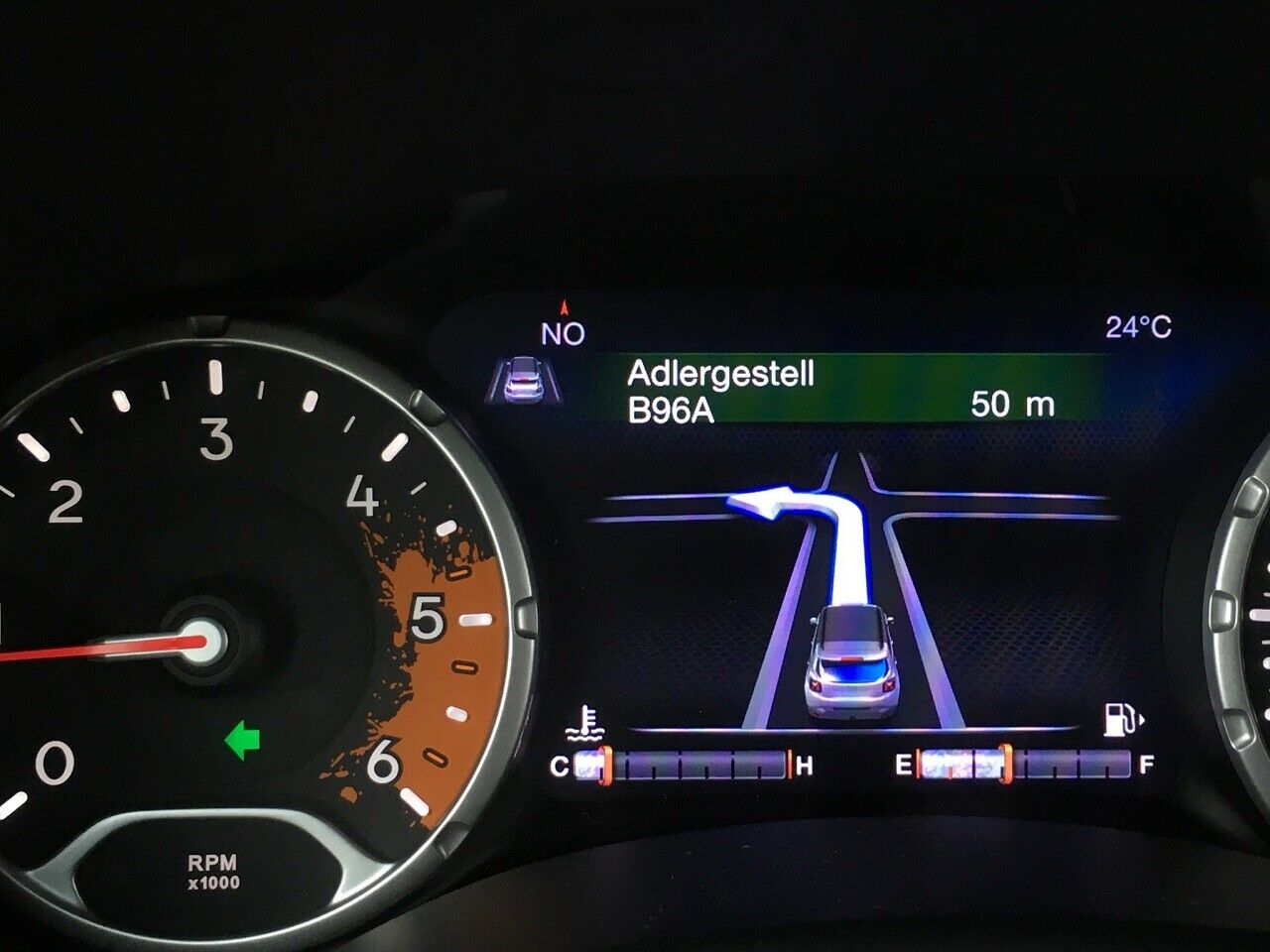 Die Anzeige im Infodisplay