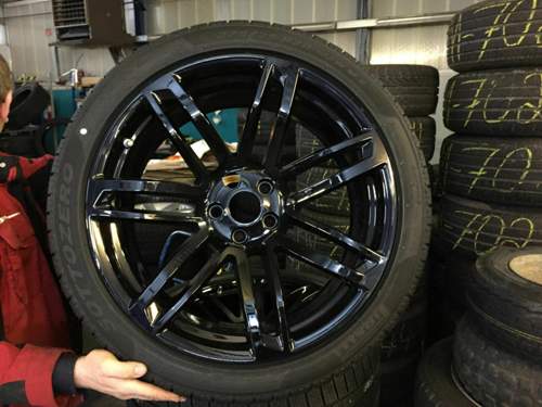 Die Winterräder (9,5x20 Schmiedefelgen)