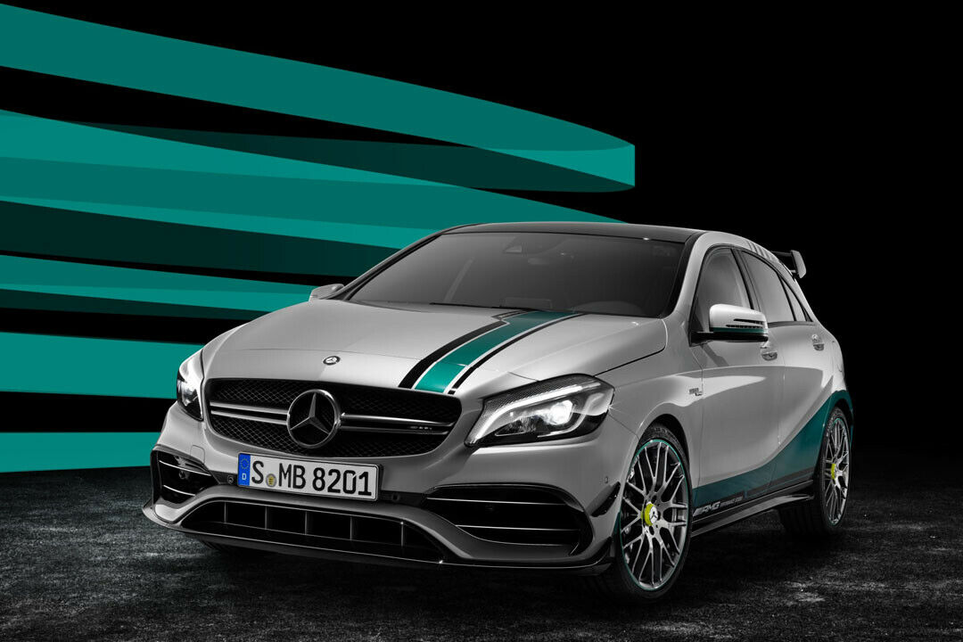 Das Formel-1-Sondermodell baut auf der dem Mercedes A45 AMG auf