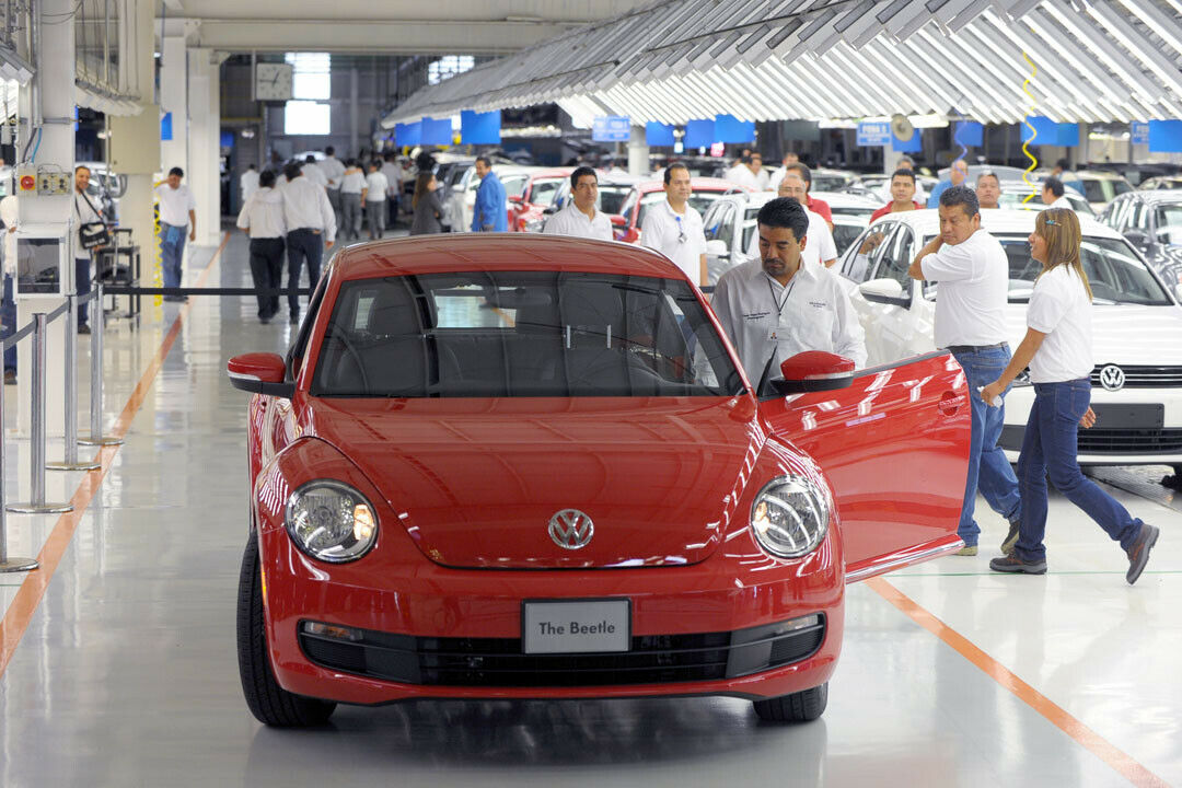 Der VW Beetle wird im mexikanischen VW-Werk in Puebla hergestellt, dem zweitgr&ouml;&szlig;ten VW-Werk weltweit