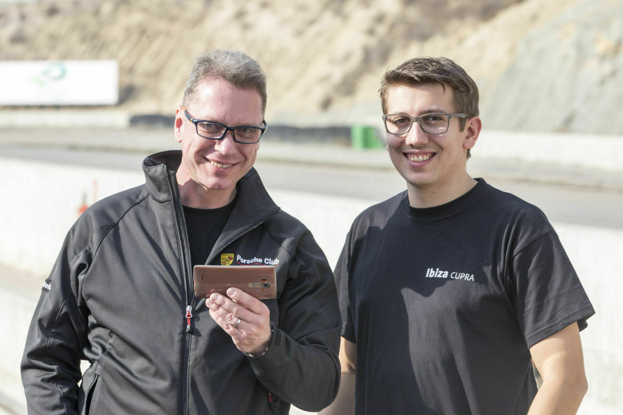 'BerndReich' und 'Stewaan' beim Expert-Drive mit SEAT in Barcelona