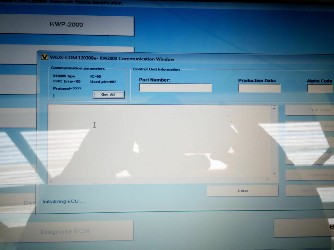 Knacken im CIM, Blinker stellt sich nicht mehr aus