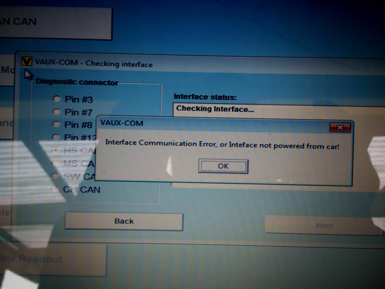 Knacken im CIM, Blinker stellt sich nicht mehr aus