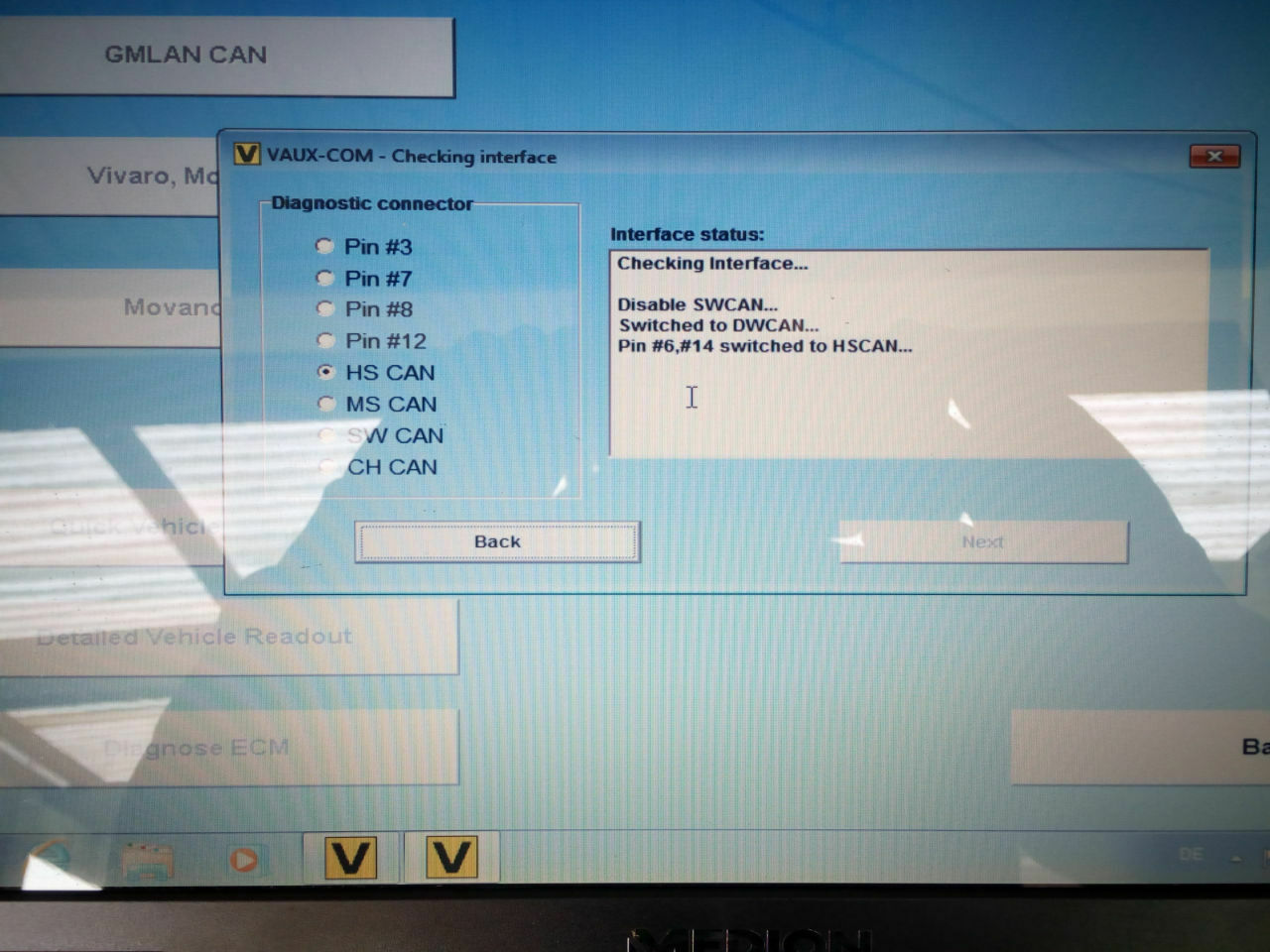Knacken im CIM, Blinker stellt sich nicht mehr aus