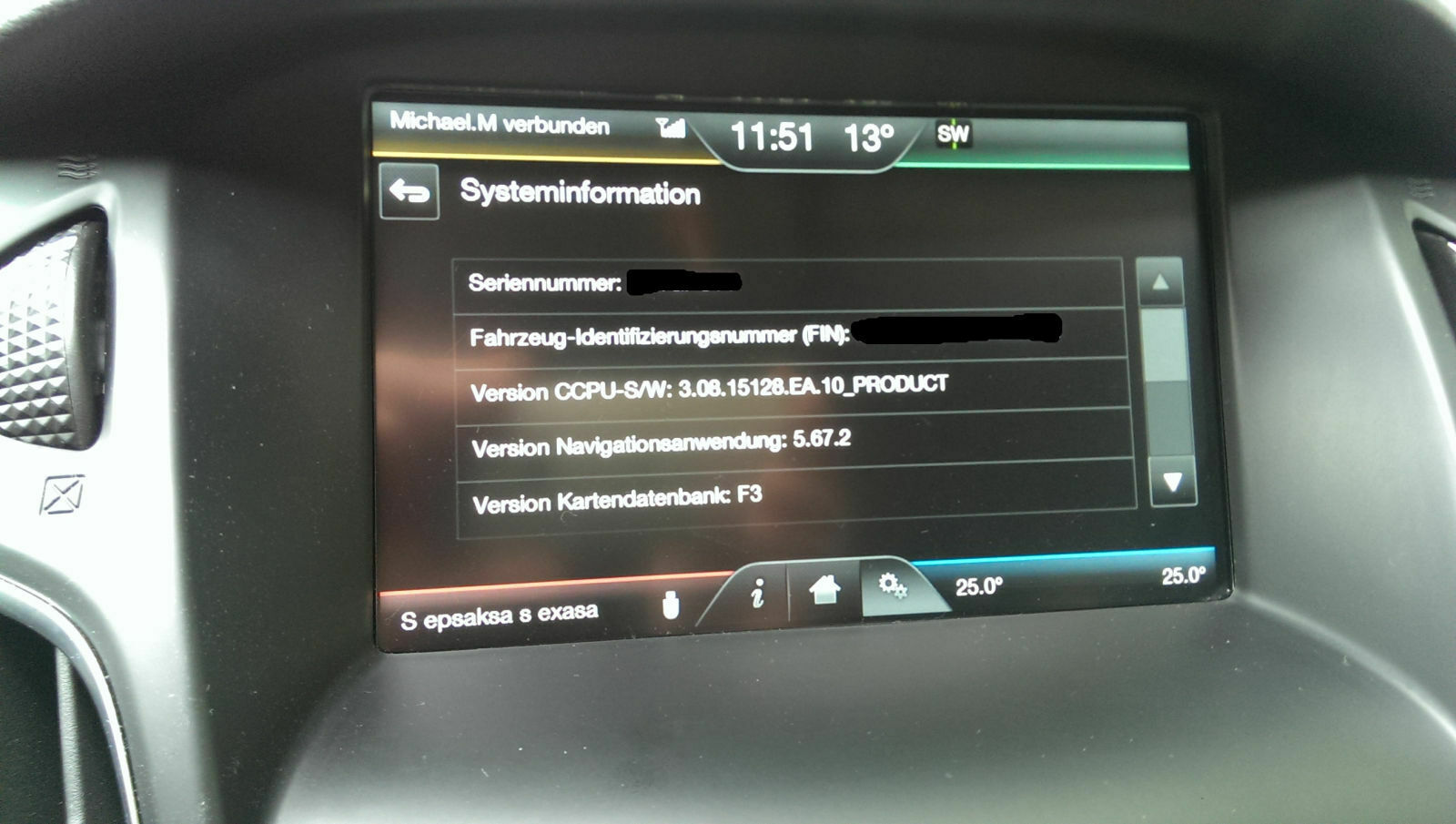 Ford Sync2 Update