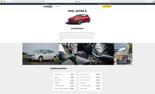 Opel Astra:  Ergebnisseite