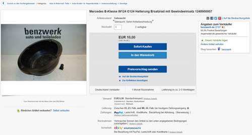 Ersatzradhalter-w201