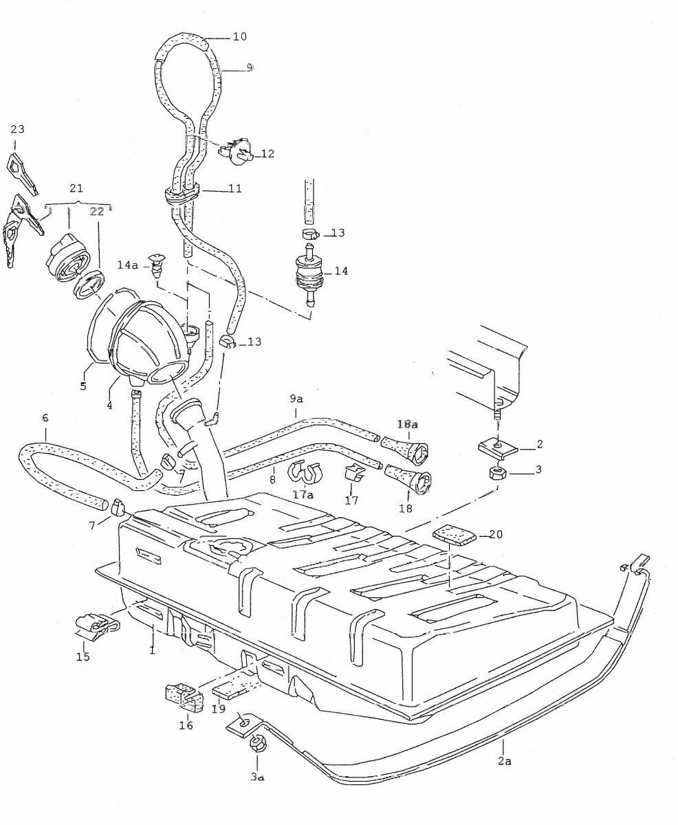 Tank002 Tank undicht polo 86c bj. 93 45PS VW Polo 1 & 2 208355404