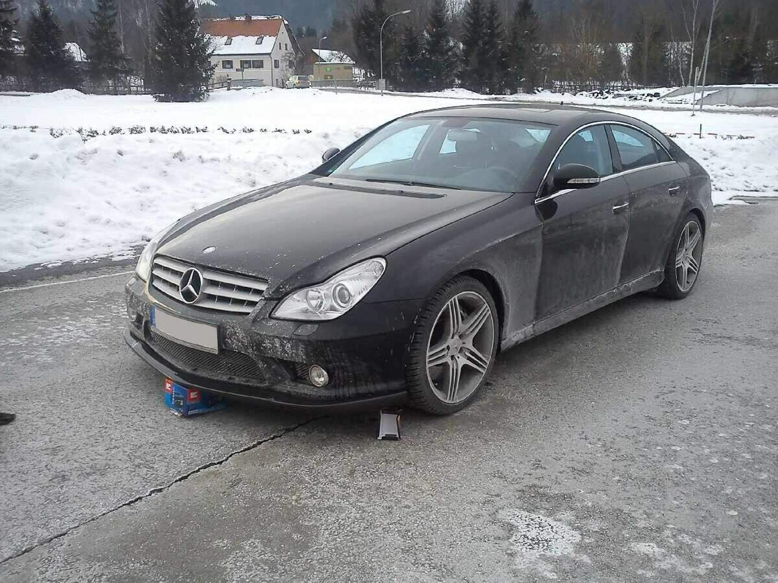 6 : Frontspoiler Lippe für c219 im Carbon-Look - wie neu! : Biete ...