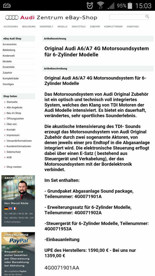 "Soundmodul" vom 313ps beim 245ps nachrüsten?