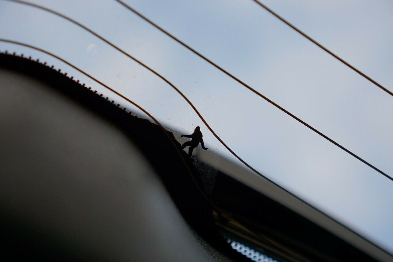 Ein Yeti auf dem R&uuml;ckfenster