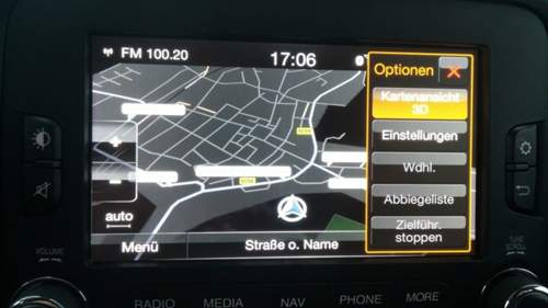 Das Navi war den Testern vertraut und leicht zu bedienen