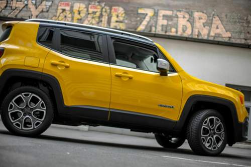 Der Jeep Renegade von der Seite
