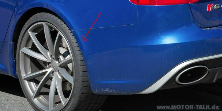 RS4 Heckstoßstange an A4