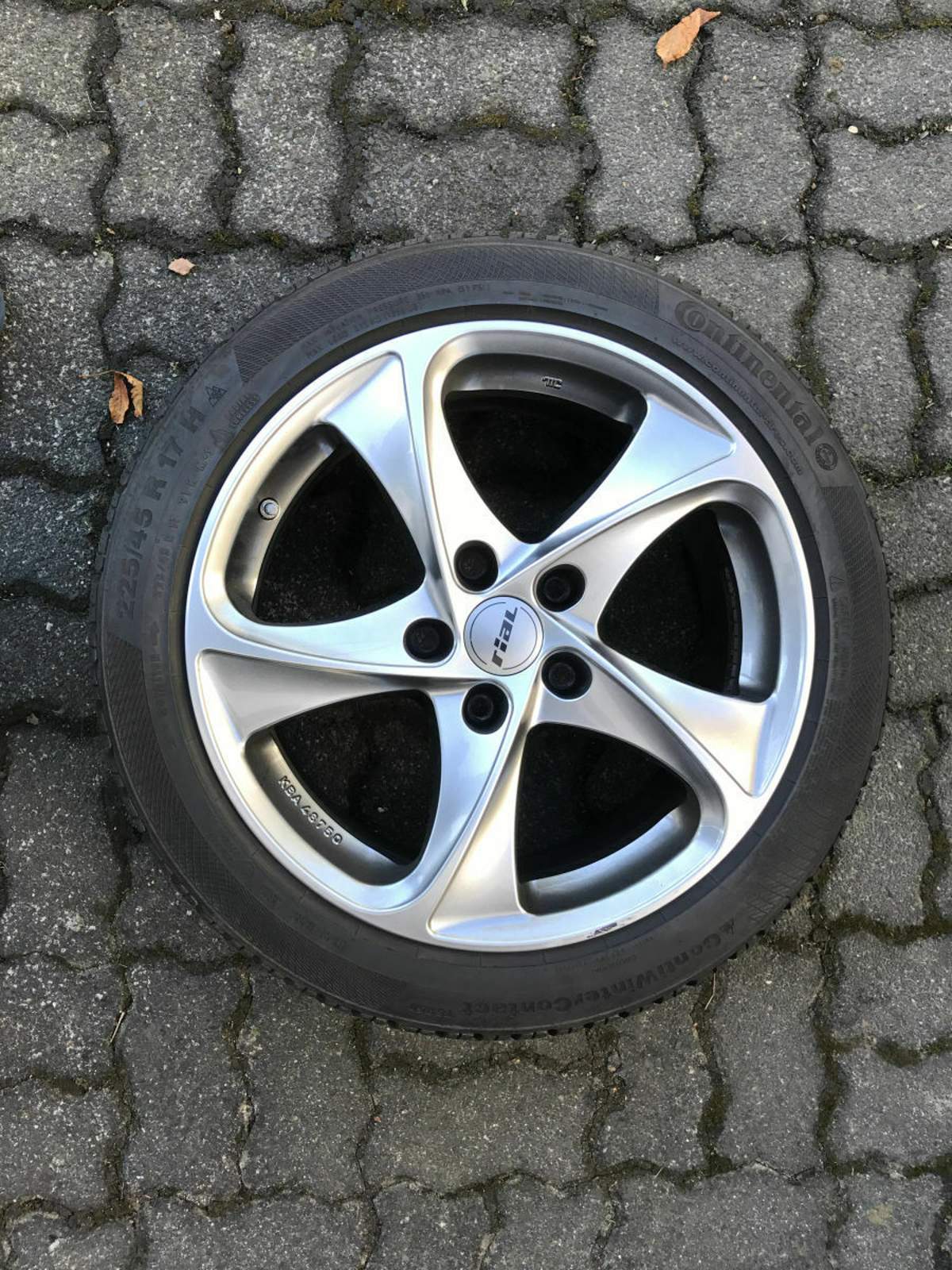 Felge : 17 Zoll Winterräder Rial Catania 225/45R17 91H Conti RDKS ...