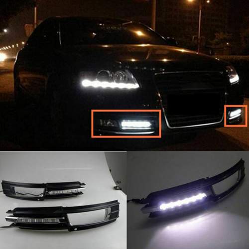 Dimming-style-relay-12v-led-auto-car-white-daytime-running-light-drl-front-bumper-fog-lamp-2