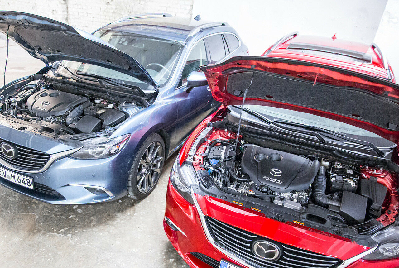 Der 2,2-Liter-Diesel im Mazda6 Skyactiv-D 175 hat Kraft, doch die spürt man im Handschalter mit Frontantrieb viel besser