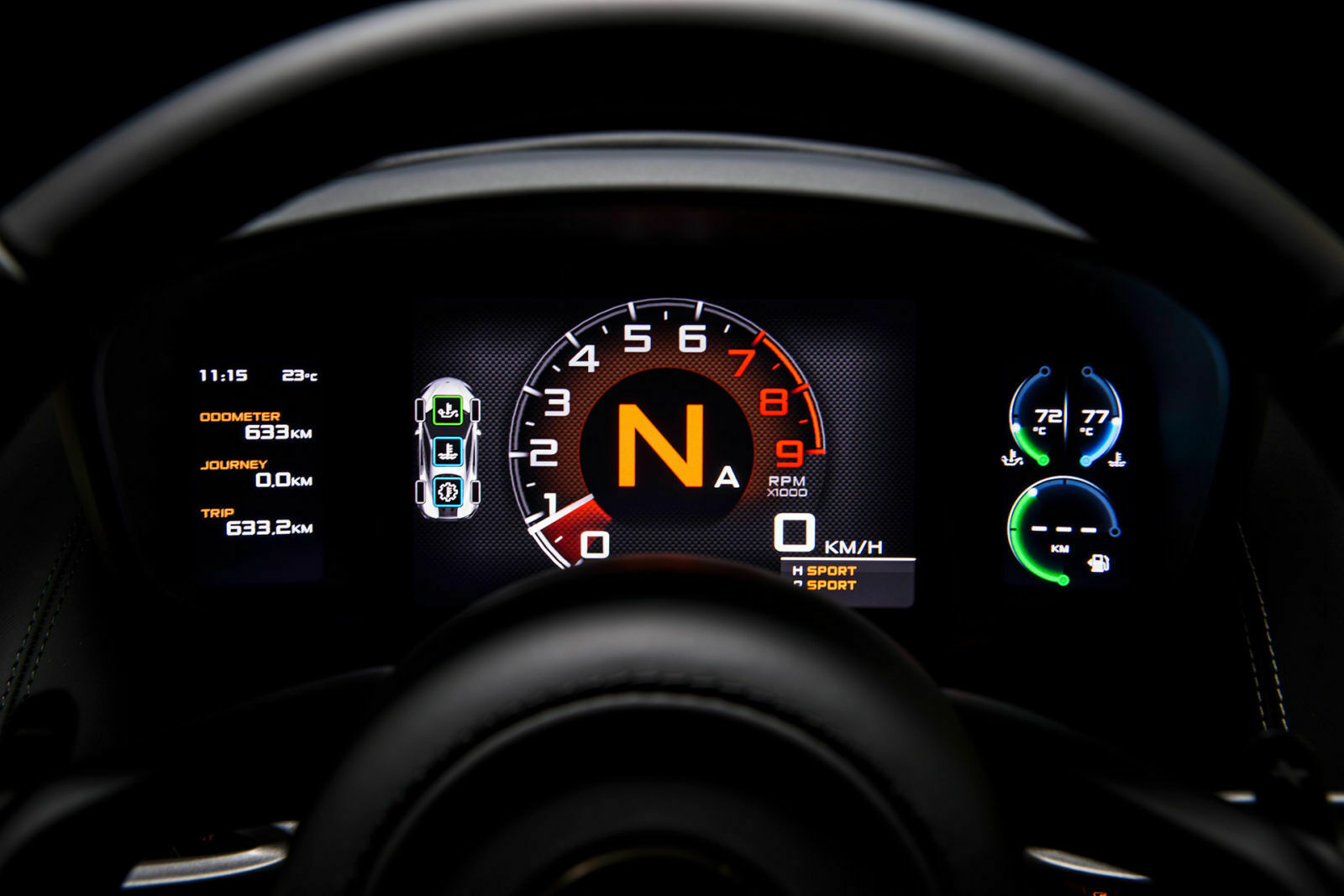 Technisch, schlicht und übersichtlich: Das Cockpit im McLaren 570GT gibt keine Rätsel auf und konzentriert sich auf das Wesentliche