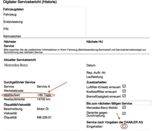 Serviceberichtt-beispiel