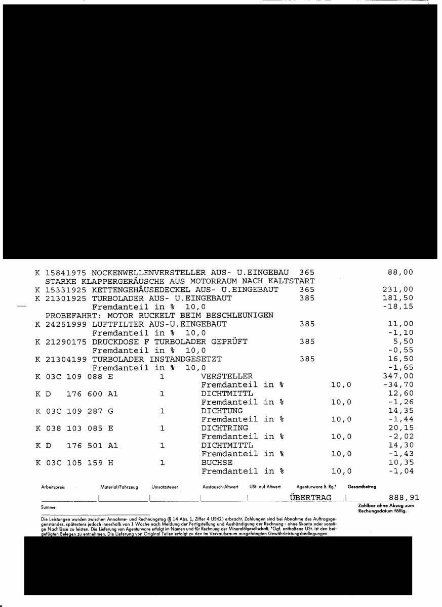 Golf 6 1,4 TSI - Steuerkette rasseln?