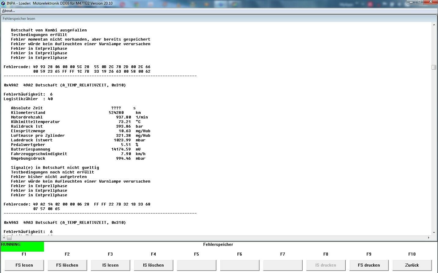 Fehlermeldung nach Regenfahrt......Hilfe