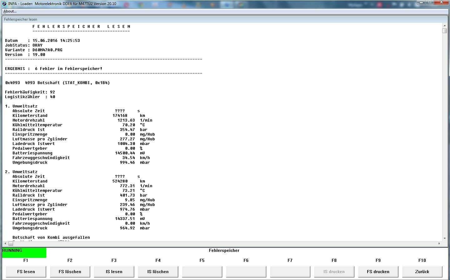 Fehlermeldung nach Regenfahrt......Hilfe