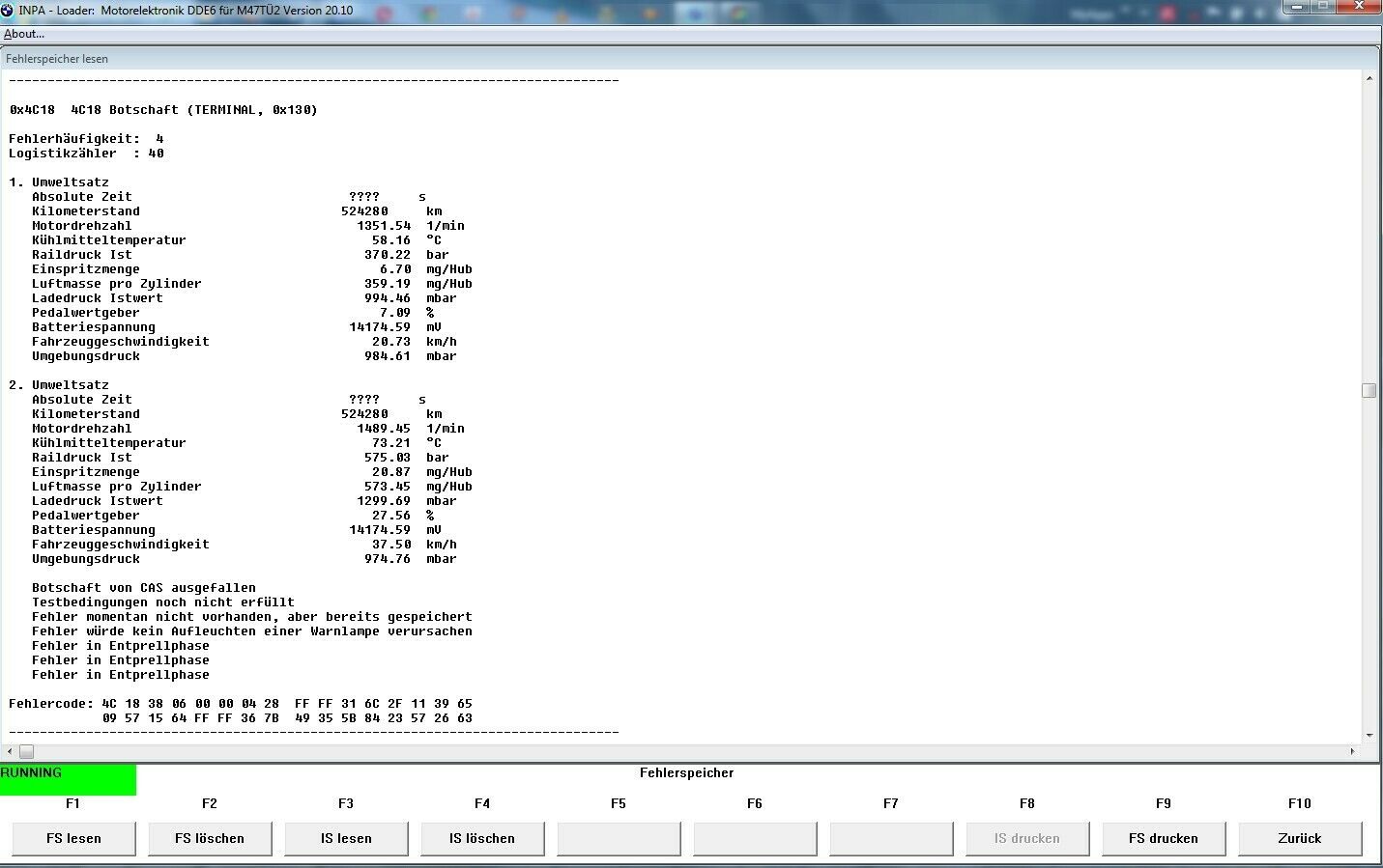 Fehlermeldung nach Regenfahrt......Hilfe