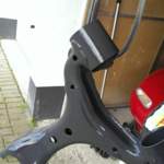 Erster Versuch Lackierter Querlenker in Graphitgrau