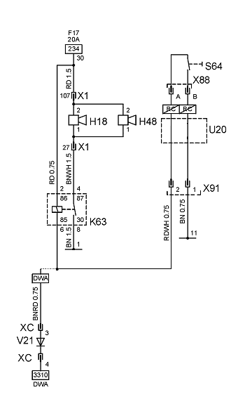 Omega B - FL - Hupen-Relais