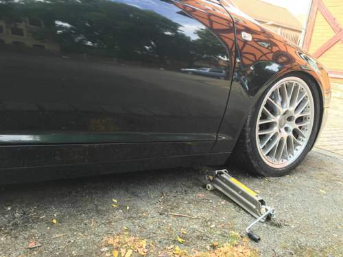 Zu tief für den Bordwagenheber