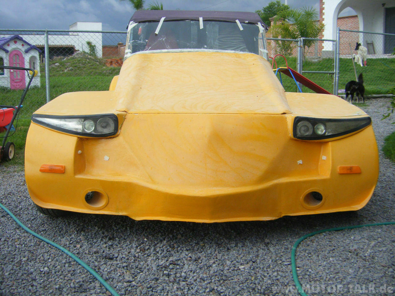 Frontscheibe und verdeck