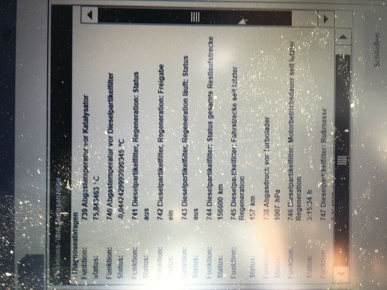 Sensor Abgasgegendruck defekt