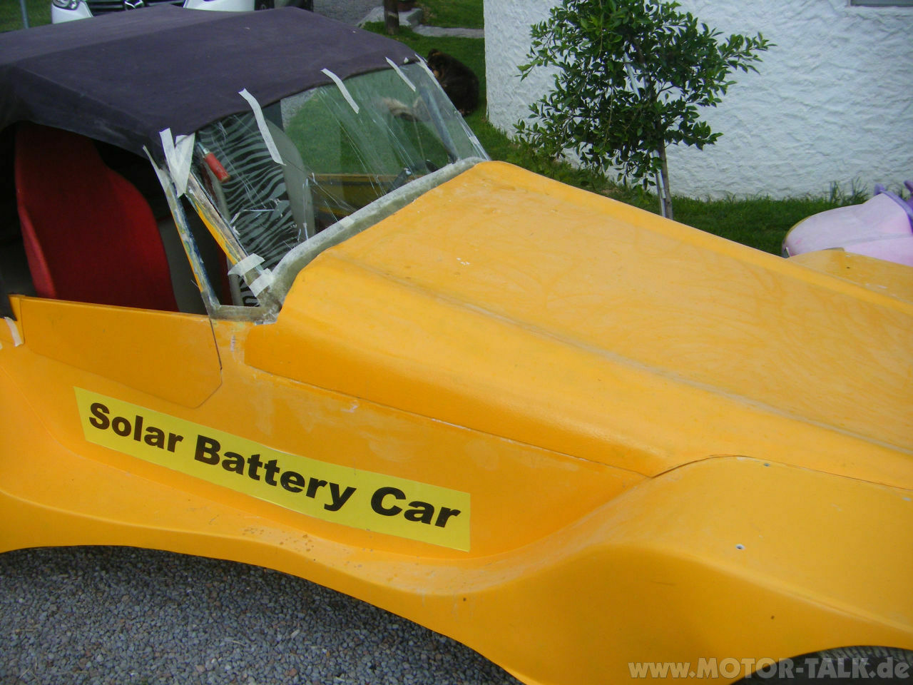 Frontscheibe und verdeck