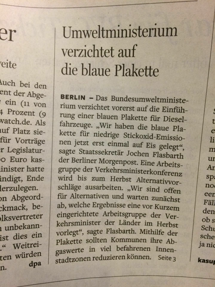 Blaue Plakette Euro 6